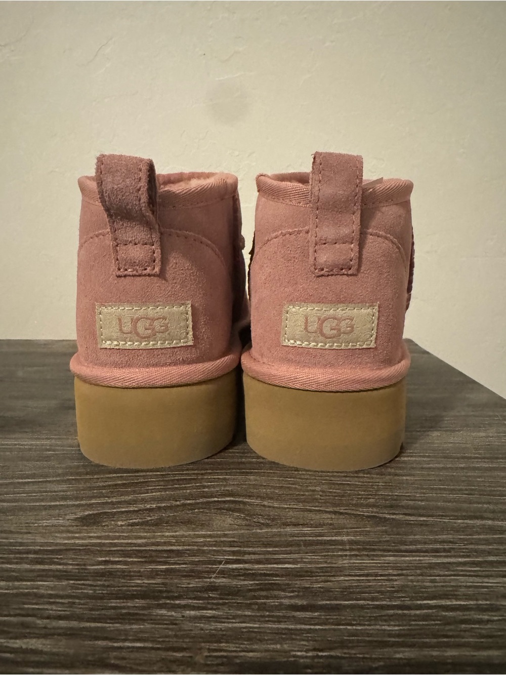 UGG dusty rose platform boot